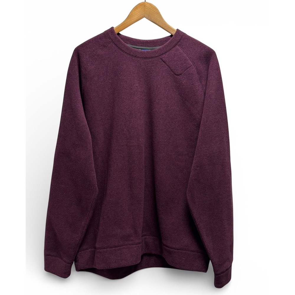 Kit and Ace Crewneck Fleece in Deep Plum